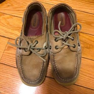 Pink Plaid Sperry’s Topsider Bluefish Boat Shoes